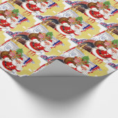 Sinterklaas met speelgoed cadeaupapier (Hoek)