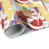 Sinterklaas met speelgoed cadeaupapier (Rol Hoek)