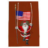 Sinterklaas met stervormige banner medium cadeauzakje (Achterkant)