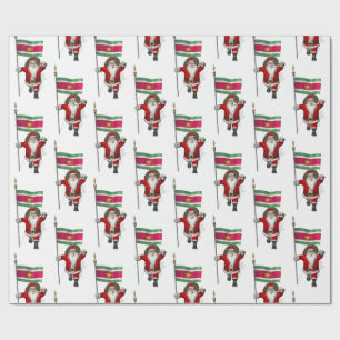 Sinterklaas met teken van Suriname Cadeaupapier