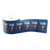 Sinterklaas met vertrek uit Argentinië Grosgrain Lint (Spoel)