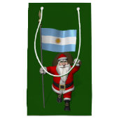 Sinterklaas met vertrek uit Argentinië Klein Cadeauzakje (Voorkant)