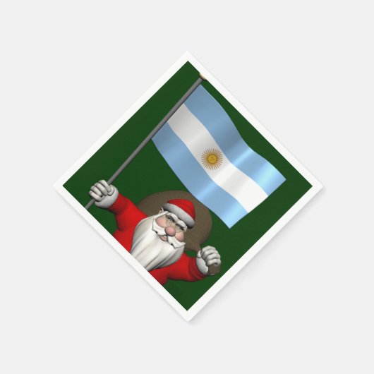 Sinterklaas met vertrek uit Argentinië Servetten (Hoek)