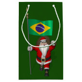 Sinterklaas met vertrek uit Brazilië Klein Cadeauzakje (Achterkant)