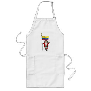 Sinterklaas met vertrek uit Colombia Lang Schort