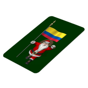 Sinterklaas met vertrek uit Colombia Magneet