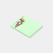 Sinterklaas met vertrek uit Colombia Post-it® Notes (Schuin)