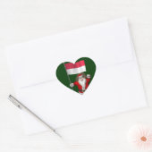 Sinterklaas met vertrek uit Indonesië Hart Sticker (Envelop)