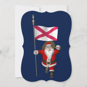 Sinterklaas met vertrek uit Noord-Ierland Feestdagenkaart