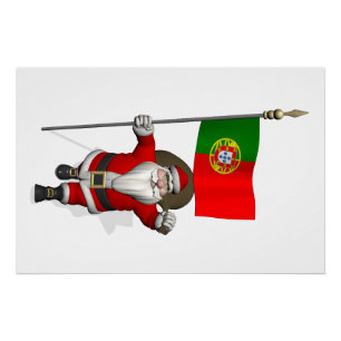 Sinterklaas met vertrek uit Portugal Perfect Poster