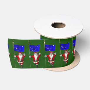 Sinterklaas met vlag van Alaska Lint