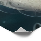 Sinterklaas met witte baard | AI Art Poster (Hoek)