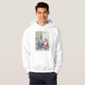 Sinterklaas met witte hoofddoek hoodie (Voorkant volledig)