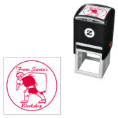 Sinterklaas met zak  zelfinktende stempel (In situ)