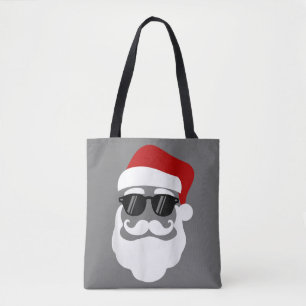 Sinterklaas met Zonnebril Grappig kerstontwerp Draagtas