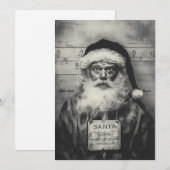 Sinterklaas Mugshot: Naughty List Misgelopen Kaart (Voorkant / Achterkant)