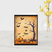 Sinterklaas of Halloween Wenskaart Kaart (Gele Bloem)