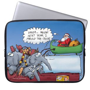 Sinterklaas Olifanten Kerst Cartoon Laptop Sleeve