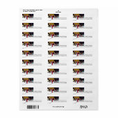 Sinterklaas op Broadway Kerstmis Etiket (Full Sheet)