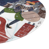 Sinterklaas op de daken van Amsterdam Snijplank (Hoek)