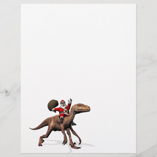 Sinterklaas op Deinonychus (Voorkant)