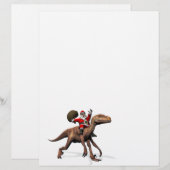 Sinterklaas op Deinonychus (Voorkant / Achterkant)