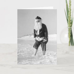 Sinterklaas op het strand Kaart