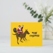 Sinterklaas op Kangaroo Feestdagenkaart (Staand voorkant)