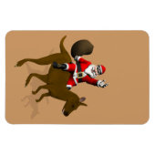 Sinterklaas op Kangaroo Magneet (Horizontaal)