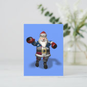 Sinterklaas op kerstdag feestdagenkaart (Staand voorkant)