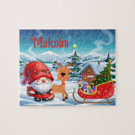 Sinterklaas op maat kind naam puzzel