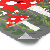 Sinterklaas op Magische paddenstoel Poster (Hoek)