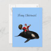 Sinterklaas op Orca Feestdagenkaart (Voorkant / Achterkant)