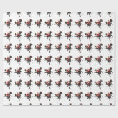 Sinterklaas op Pachyosaurus Cadeaupapier (Vlak)