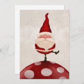 Sinterklaas op schimmels feestdagenkaart (Voorkant / Achterkant)