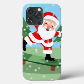 Sinterklaas op skateboard Case-Mate iPhone case (Achterkant)