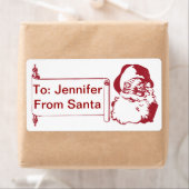 Sinterklaas - ouderwets,  etiket (Insitu)