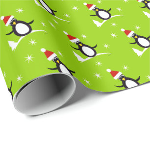 Sinterklaas Pinguïn Kinderen Kerstmis Cadeaupapier