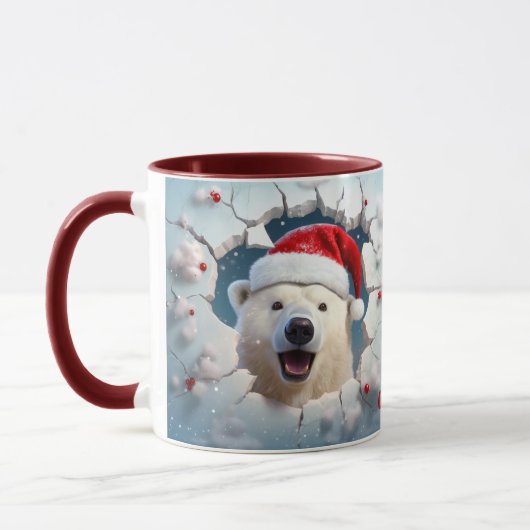 Sinterklaas Polar Beer Sneeuwwand Mok (Links)