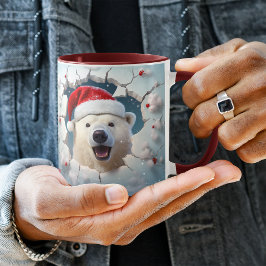 Sinterklaas Polar Beer Sneeuwwand Mok