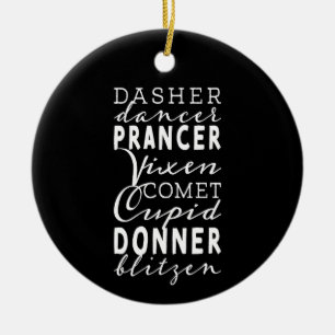 Sinterklaas Rendier Festieve Winter Ronde Keramisch Ornament
