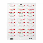 Sinterklaas rendieren slee kerst Feestdagen Etiket (Full Sheet)