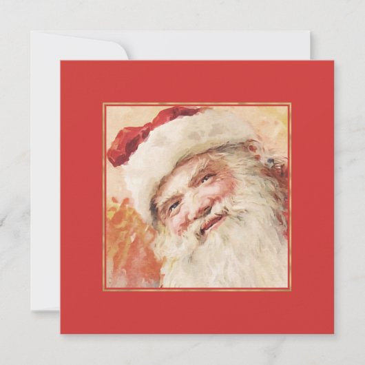 Sinterklaas Retro Kerst Kaarten (Voorkant)