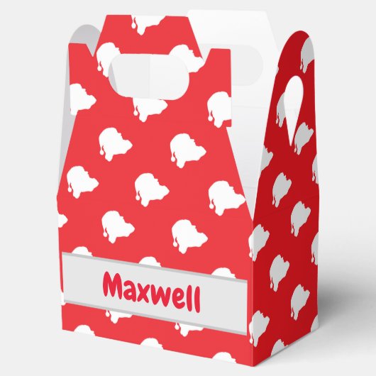 Sinterklaas rood bedankdoosjes (Geopend)