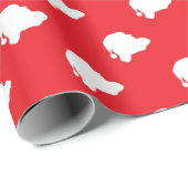 Sinterklaas rood cadeaupapier (Rol Hoek)