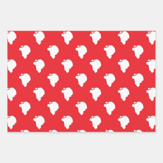 Sinterklaas rood inpakpapier vel (Voorkant)