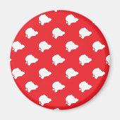 Sinterklaas rood magneet (Voorkant)