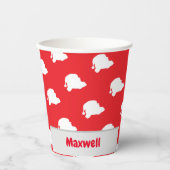 Sinterklaas rood papieren bekers (Voorkant)