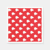 Sinterklaas rood servet (Voorkant)