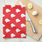 Sinterklaas rood theedoek (Quarter Fold)